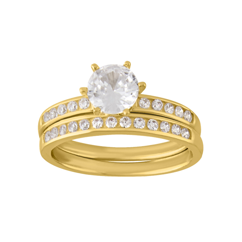 ALIANZA ANILLO DE COMPROMISO ORO AMARILLO – Eleganza Joyas