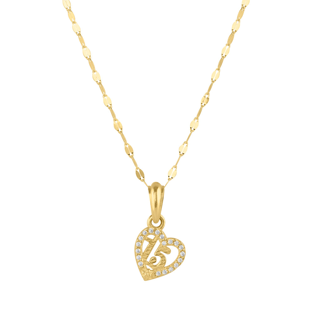 Set de y cadena dije xv años – Eleganza Joyas - Main Image