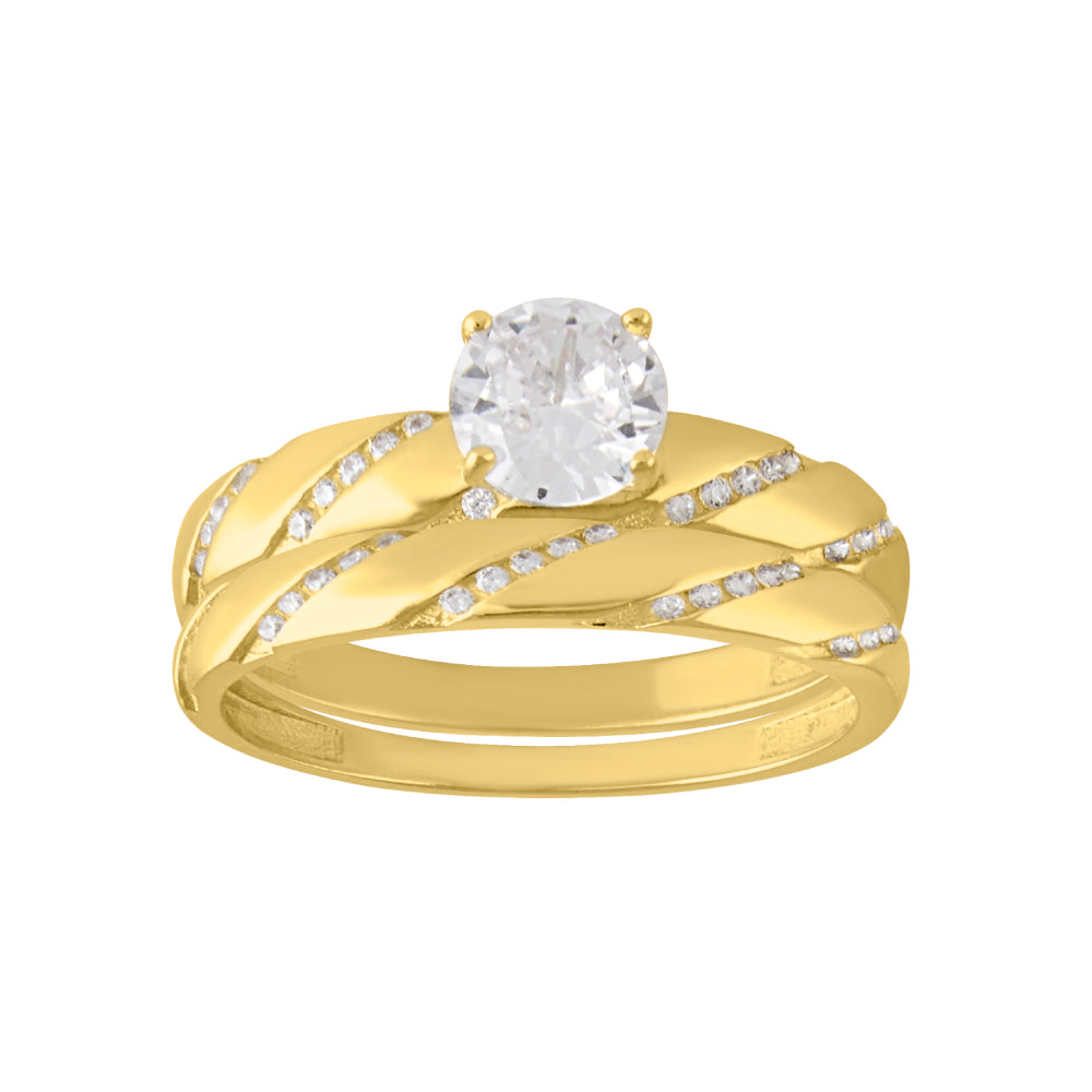 ALIANZA CARAMELO PAVE – Eleganza Joyas