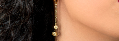 Aretes de Oro 14K