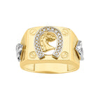 Anillo herradura caballo y tornillos