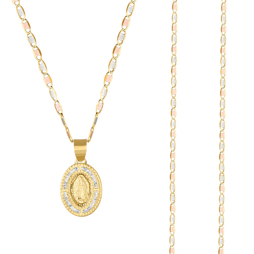 Medalla Virgen Gpe (Resplandor) C/Cadena