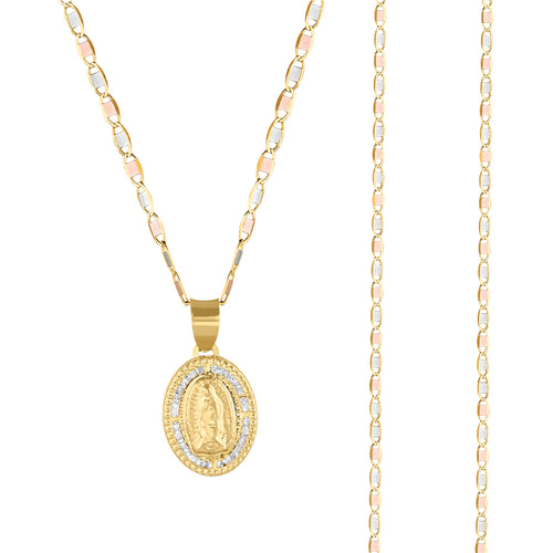 Medalla Virgen Gpe (Resplandor 3D) C/Cadena