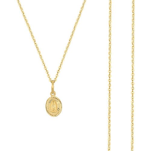 Medalla Virgen Gpe C/Cadena italiana
