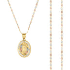 Medalla Virgen Gpe Flores C/Cadena