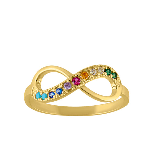 ANILLO CON ZIRCONIA DE COLORES