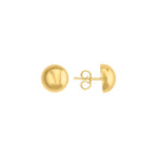 ARETES DE BOLA 10 MM ORO 10K