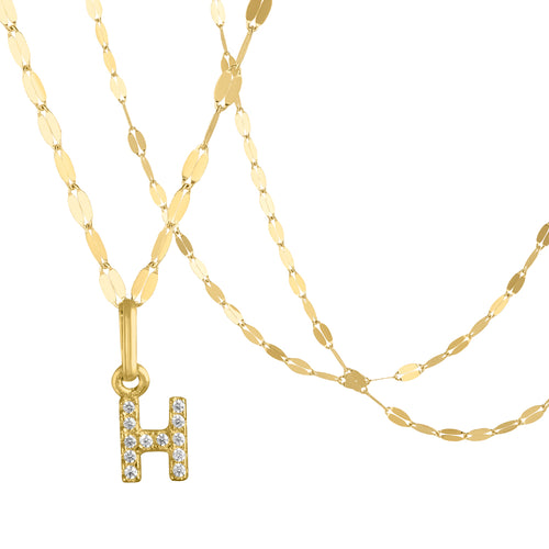 DIJE INICIAL H CON CADENA