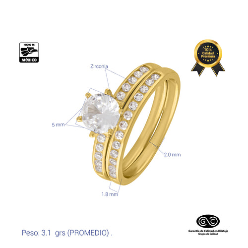 ALIANZA ANILLO DE COMPROMISO ORO AMARILLO