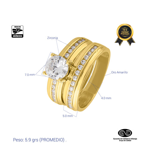 ALIANZA ANILLO DE COMPROMISO DE CARRIL 4 MM