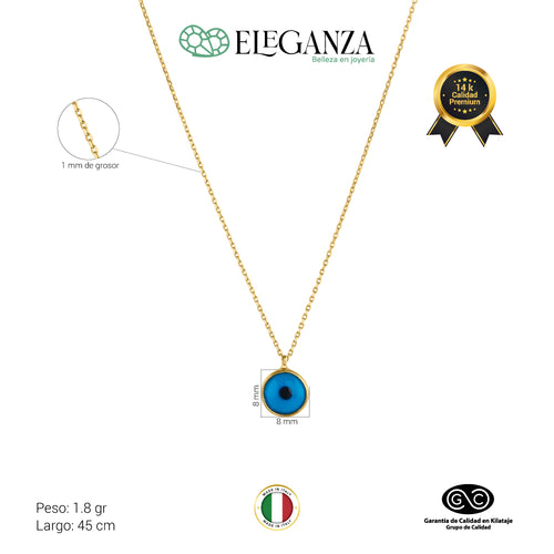 Gargantilla Ojo Turco Azul
