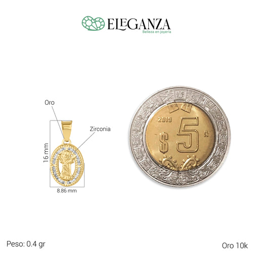SET DE MEDALLA Y CADENA DIVINO NIÑO CON PIEDRAS