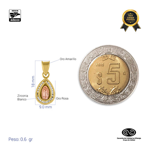 DIJE DE MEDALLA GOTA CON CADENA ITALY