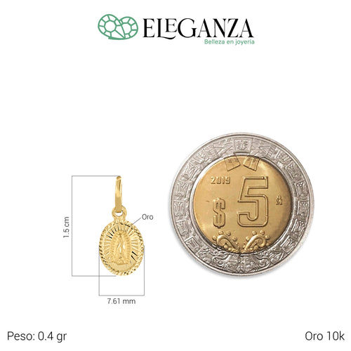 Medalla Virgen Gpe C/Cadena italiana