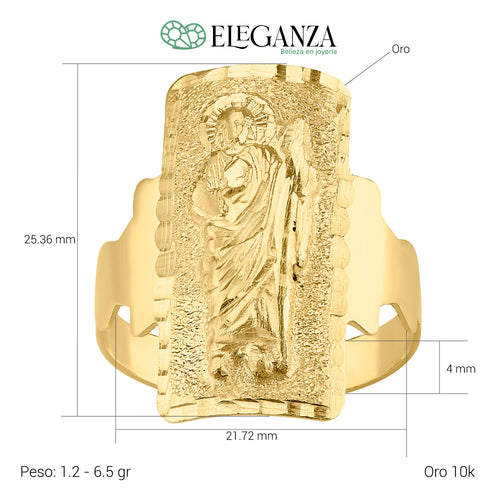 Anillo placa San Judas unisex