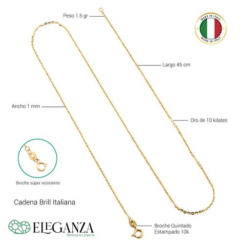 Medalla Virgen Gpe C/Cadena italiana