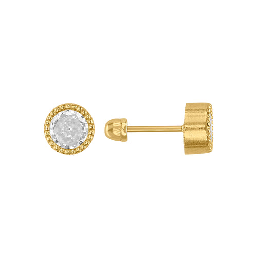 BROQUEL BISEL PAVÉ 5 MM