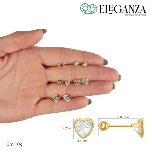 BROQUEL BISELADO CORAZÓN 4 MM